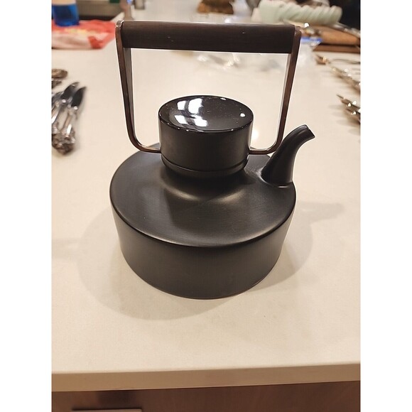Mid Century Modern Rosenthal Tapio Wirkkala Black Matte Teapot - Picture 2 of 8